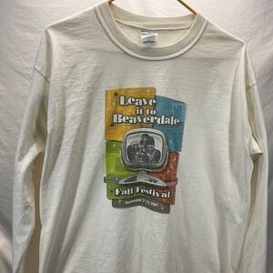 Gildan Vintage Leave it to Beaverdale Fall‎ Festival Long Sleeve T-Shirt L